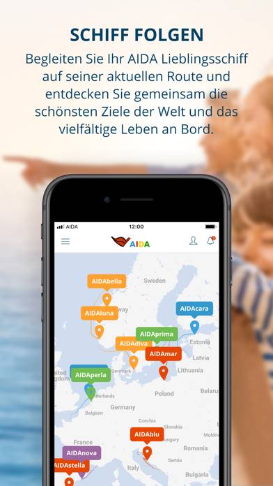 AIDA Cruises App-Screenshot