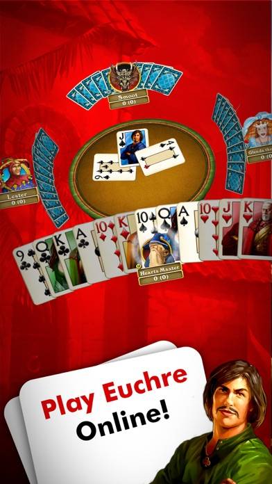 Hardwood Euchre Pro game screenshot