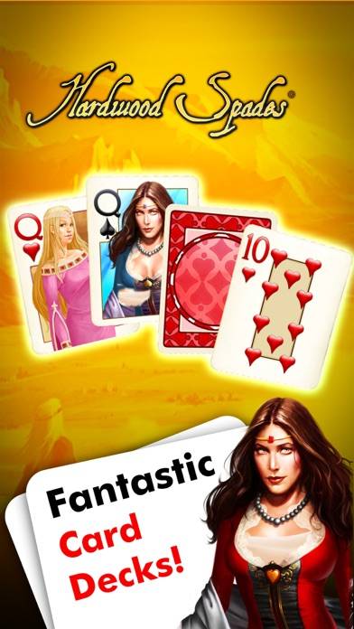 Hardwood Spades Pro game screenshot