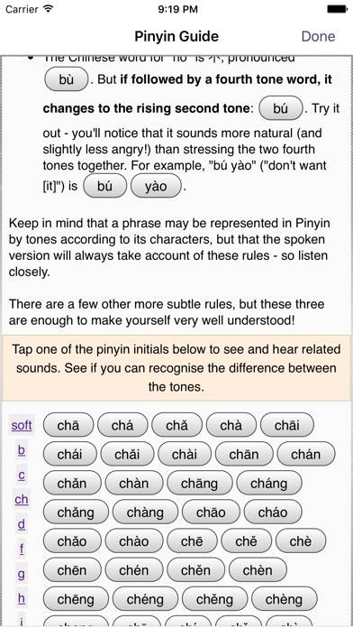 Pinyin Trainer for Educators Captura de pantalla de la aplicación #2
