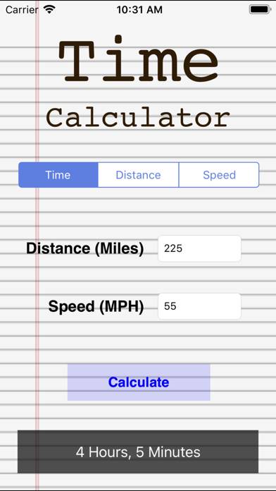 Distance Speed Time Calculator captura de pantalla