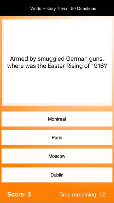 World History Trivia Ultimate game screenshot