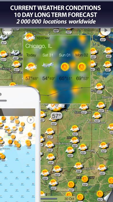 Weather and wind map App skärmdump #2