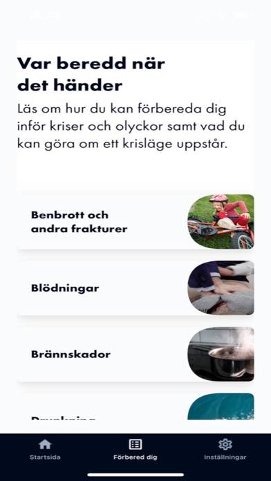 Krisinformation.se App skärmdump #3