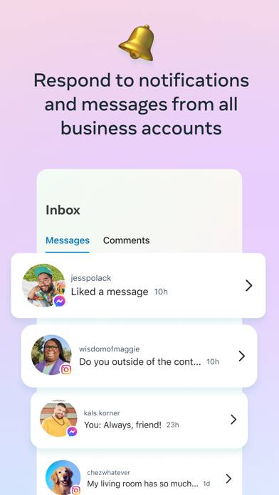 Meta Business Suite Schermata dell'app #4