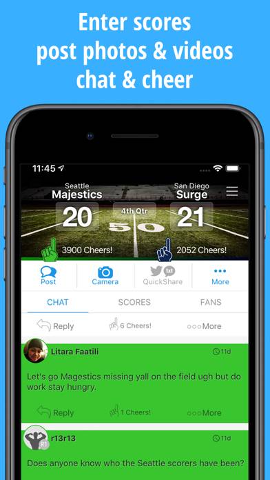 ScoreStream Sports Scores App screenshot #3