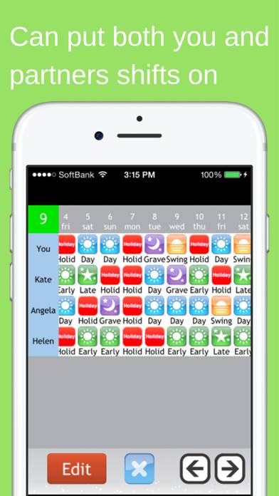 Shift Planning Calendar Pro App screenshot #3