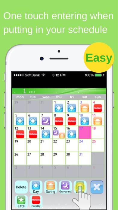 Shift Planning Calendar Pro App screenshot #4