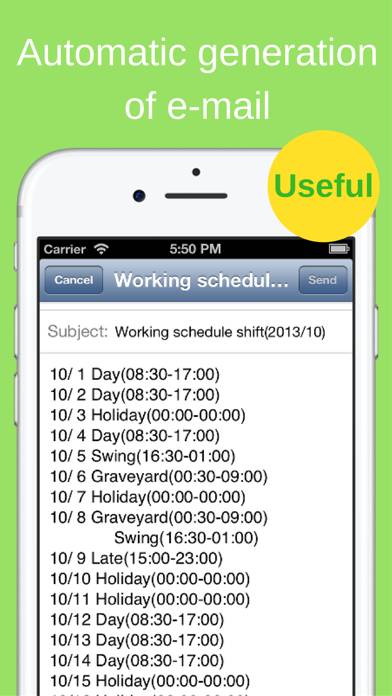 Shift Planning Calendar Pro App screenshot #5