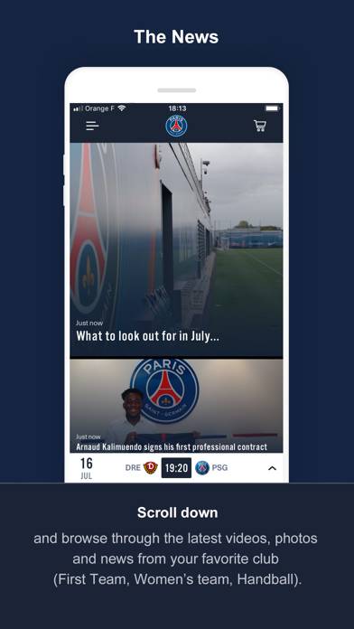 PSG Official Capture d'écran de l'application #1