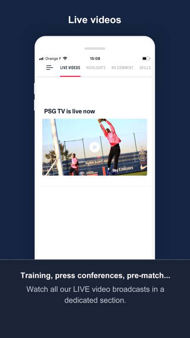 PSG Official Capture d'écran de l'application #4