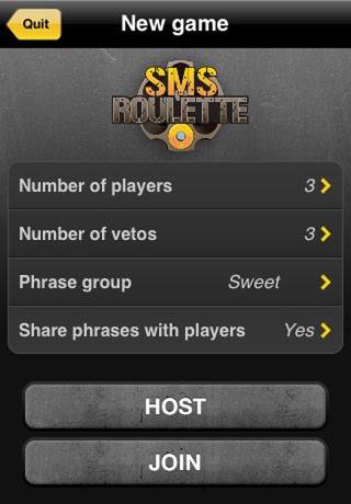 SMS Roulette by JK App skärmdump #2