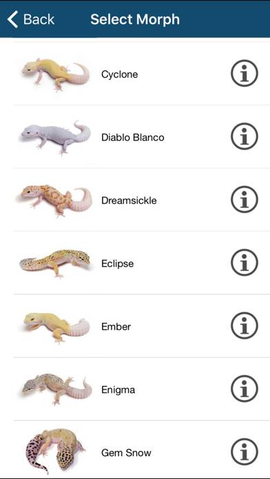 Reptile Calculator Schermata dell'app