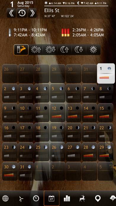 Solunar Calendar App-Screenshot #2