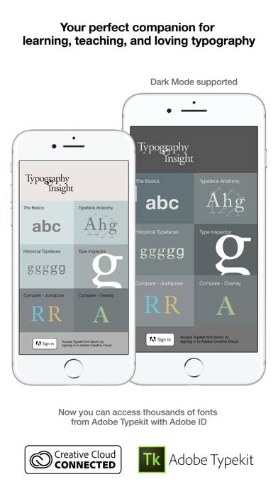 Typography Insight for iPhone Captura de pantalla de la aplicación #1