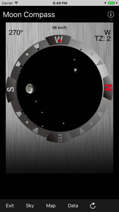 Sun/Moon Compass App-Screenshot #1