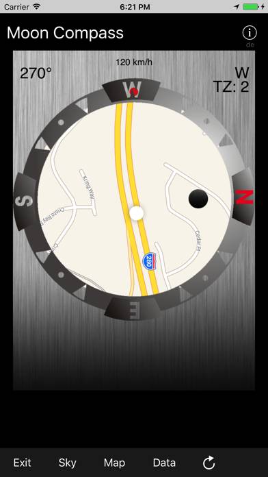 Sun/Moon Compass App-Screenshot #2