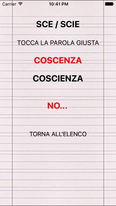 ComeSiScrive App screenshot