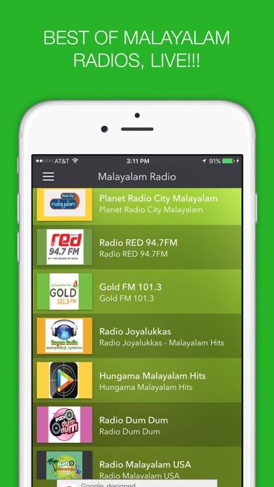 Malayalam Radio Schermata dell'app