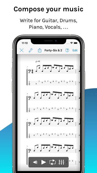 Reflow Score Writer Schermata dell'app #1