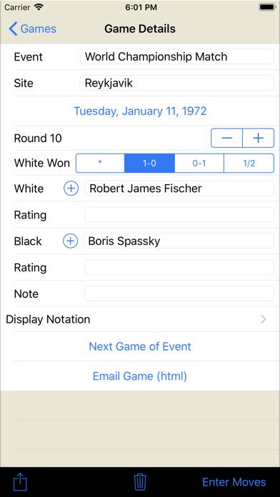 Chess Score Pad App screenshot #3
