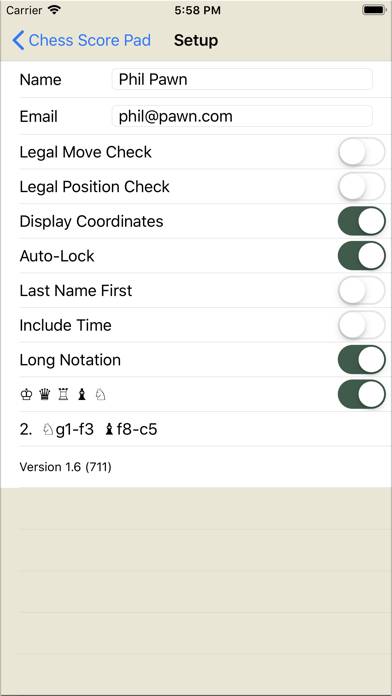 Chess Score Pad App screenshot #5