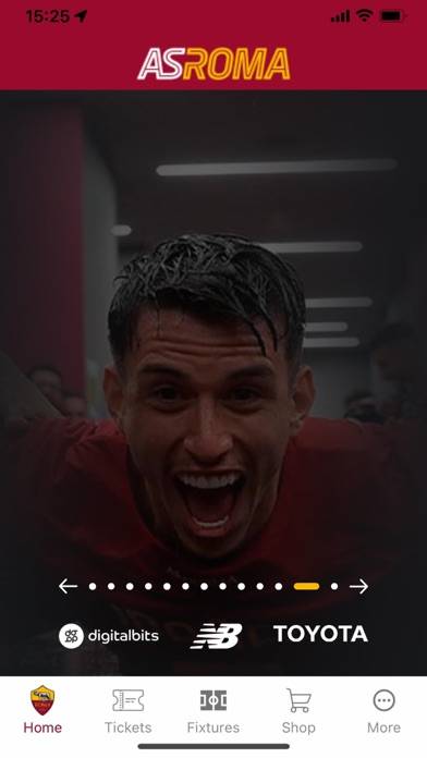 AS Roma Official App Schermata dell'app #1