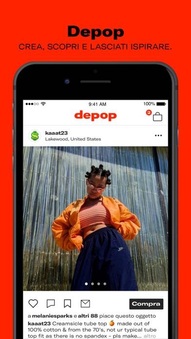 Depop App skärmdump #1