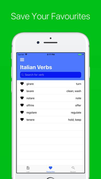 Italian Verb Conjugator Pro Capture d'écran de l'application #5