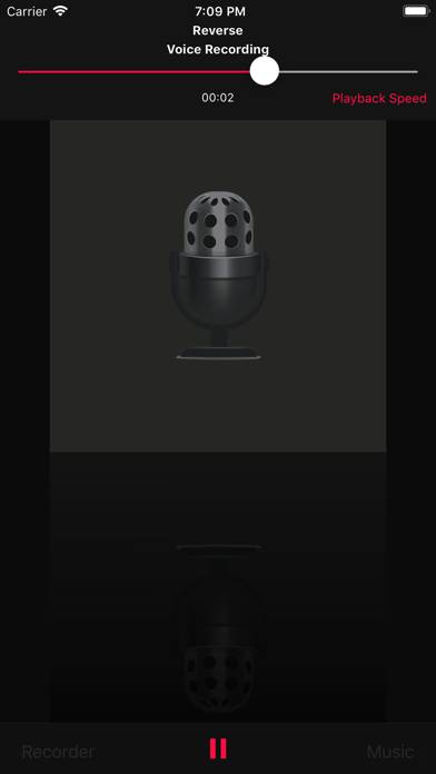 Reverse Music Player App screenshot #4