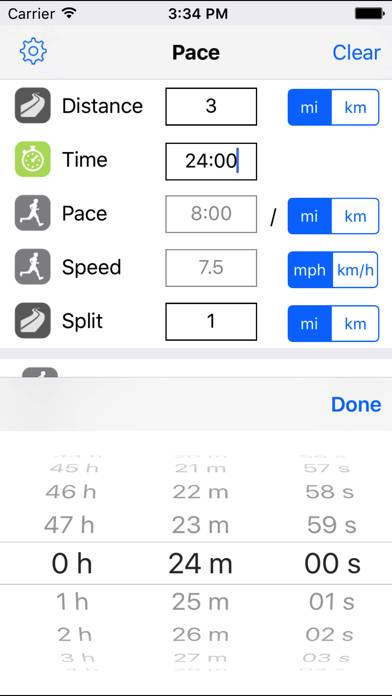 Running Pace App screenshot #3
