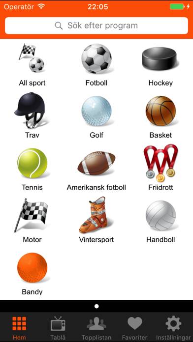 Sport på TV App skärmdump #1
