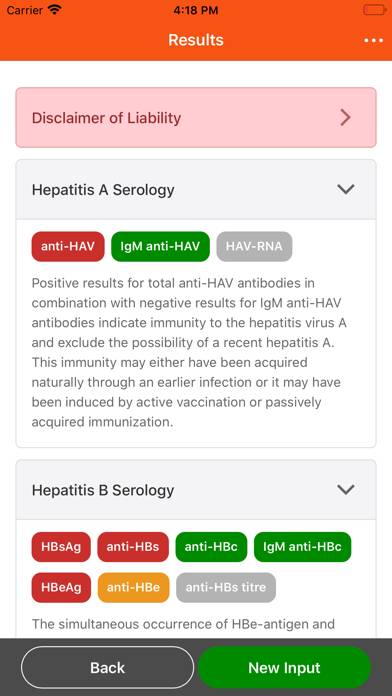 Hepatitis Serology Interpreter App screenshot #2