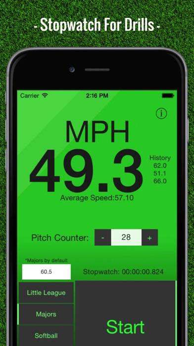 Baseball Pitch Speed App screenshot #3