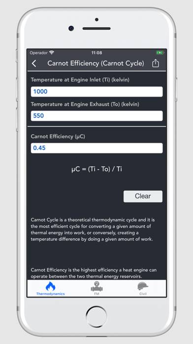 Thermodynamics Calculator App screenshot #2