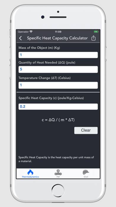 Thermodynamics Calculator Captura de pantalla de la aplicación #5