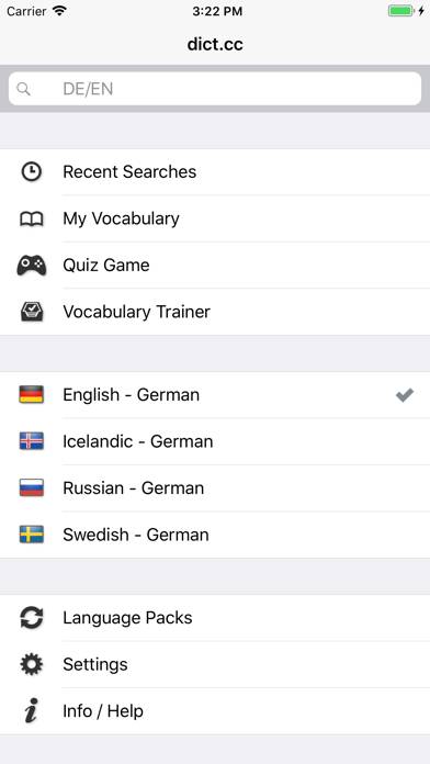 Dict.cc plus Dictionary App screenshot #1