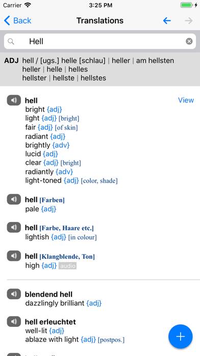 Dict.cc plus Dictionary App screenshot #4