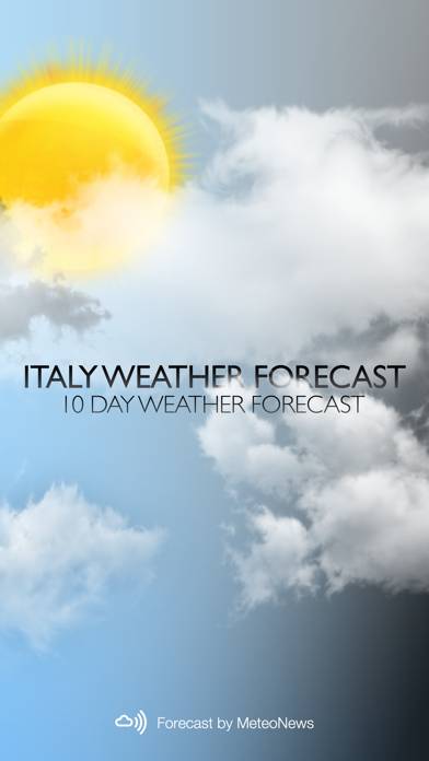 Weather for Italy immagine dello schermo