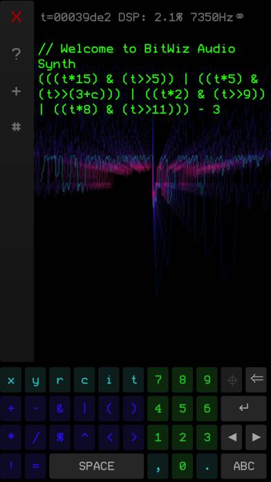 BitWiz Audio Synth Captura de pantalla de la aplicación #1