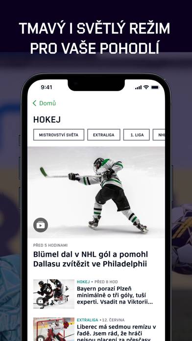 ČT sport Captura de pantalla de la aplicación #4