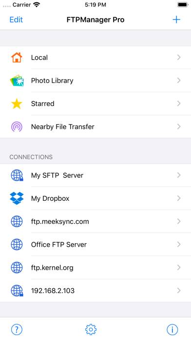 FTPManager Pro Captura de pantalla de la aplicación #4