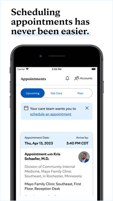 Mayo Clinic App screenshot