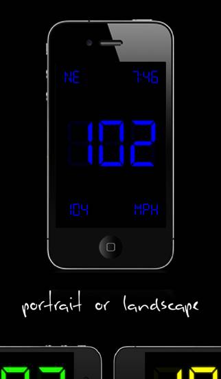Velocímetro Velocidad Glow plus controles de gestos Captura de pantalla de la aplicación