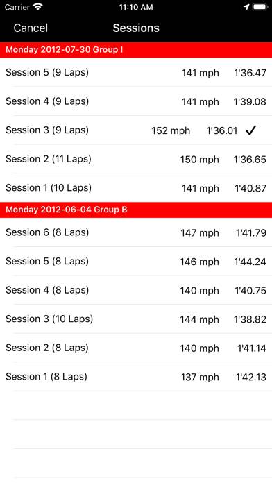 TrackDay for iPhone App screenshot #2