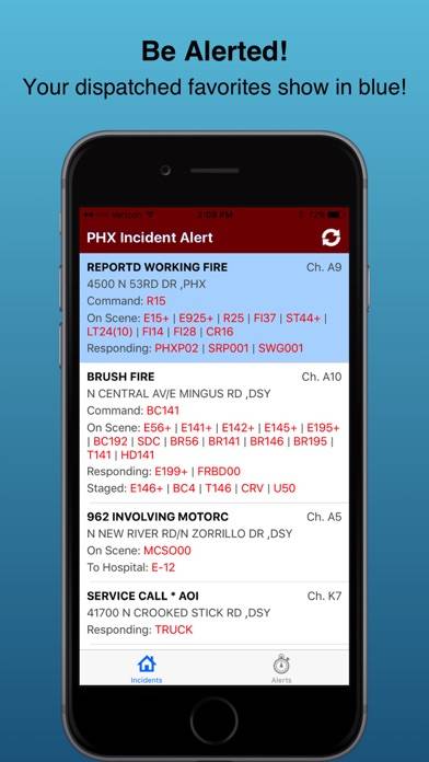 Incident Alert: PHX App screenshot #2