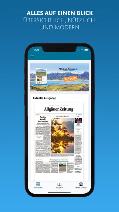 Allgäuer Zeitung e-Paper screenshot