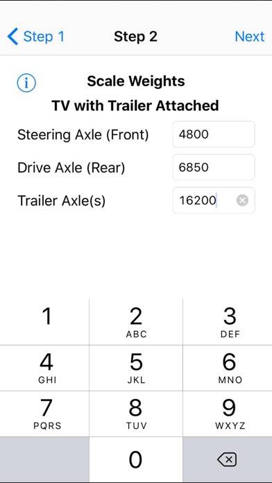 RV Weight Safety Report by Fifth Wheel St. App screenshot #3