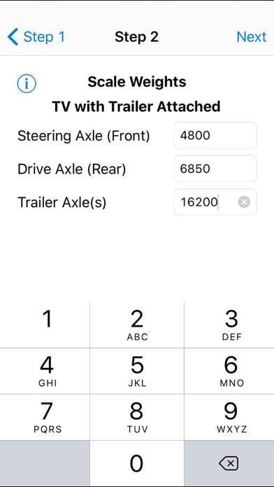 RV Weight Safety Report by Fifth Wheel St. App screenshot