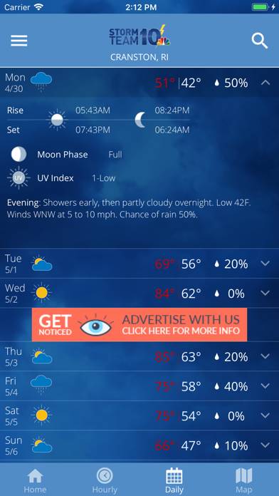 WJAR Radar screenshot #4